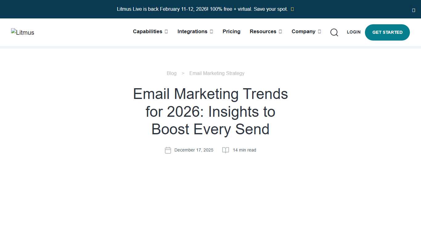 The Top Email Marketing Trends for 2026 - Litmus