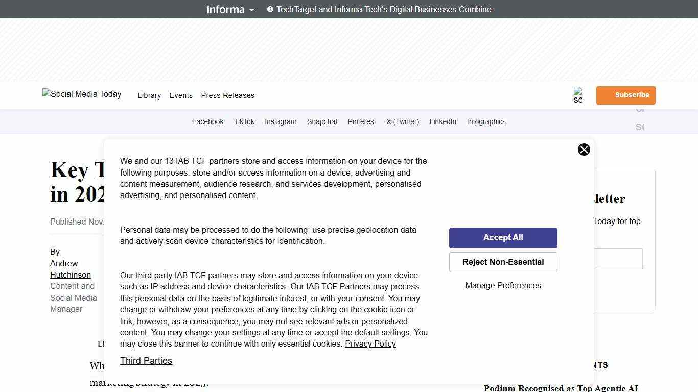 Key Trends for Social Media Marketing in 2026 [Infographic] Social Media Today